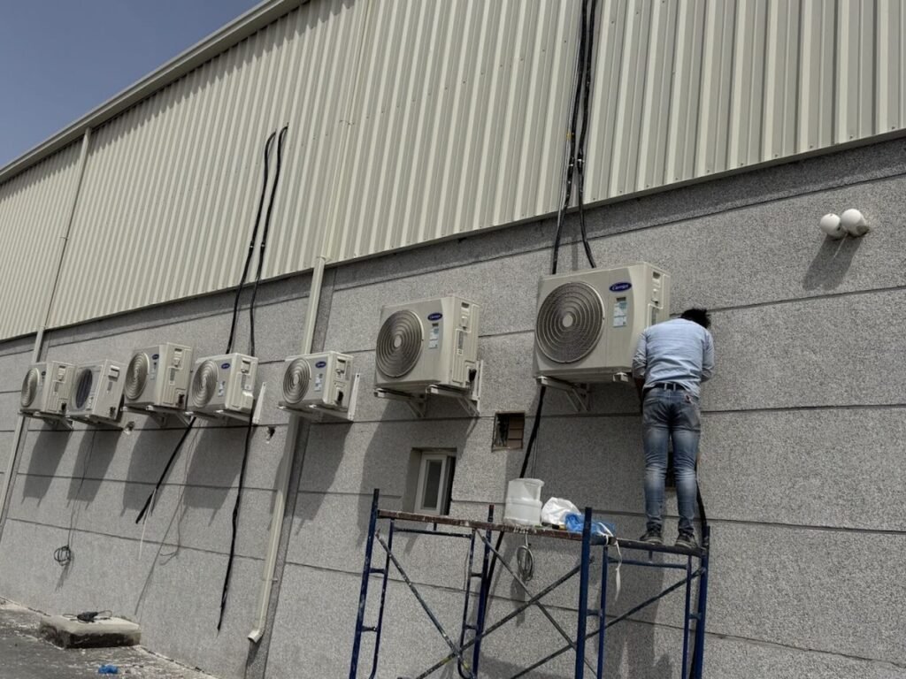 Ramaz Al-Wafa HVAC ducting work